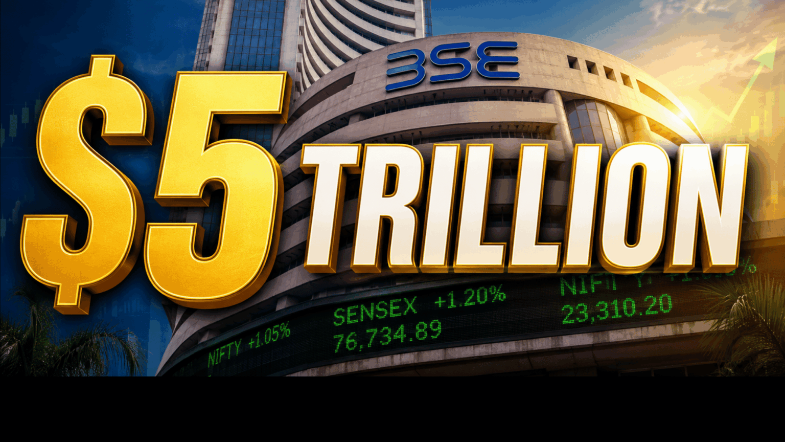 India Reclaims $5-Trillion Market Cap